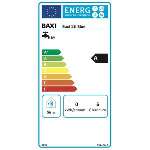 Calentador de Agua a Gas de Cámara Abierta Baxi Acquaprojet 11i Azul, Bajo en NOx, ErP, con Utilización Eficiente de Metano - Product Image 2