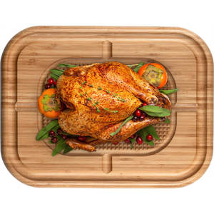 Planche à découper en bambou pour vaisselle et assiettes Accessoire de cuisine écologique - Product Image 1