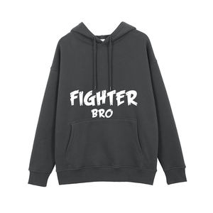 Jersey OEM de alta calidad liso teñido felpa en blanco Jogger negro cuello redondo algodón personalizado Sudadera con capucha cuello redondo para venta al por mayor - Product Image 4