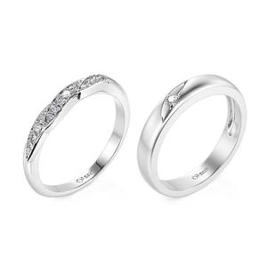 แหวนคู่ปรับขนาดได้ ดีไซน์ปีก ทำจากเงินแท้ รุ่น Jeulia Classic สำหรับงานหมั้น - Product Image 3