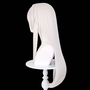 Game Honkai Star Rail Clara <span class=keywords><strong>Cosplay</strong></span> Perruque synthétique blanche longue et droite GAHC-008 - Product Image 4