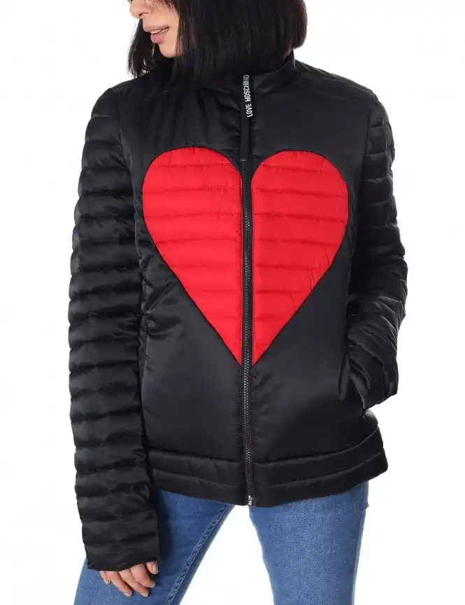 Popular Valentine's Day Custom Made Love Sign Women's Quilted Heart Jacket Puffer warm Polyester/Nylon Quilted