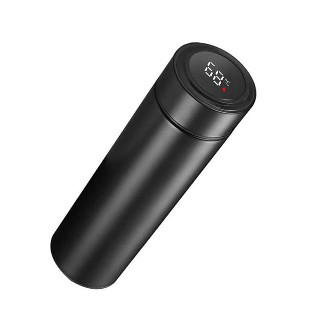Myrva Smart Water Bottle 500Ml Rechargeable Battery Temperature Display For Fitness And Daily Use
