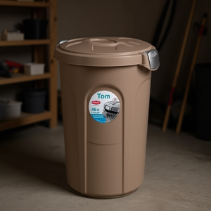 Contenedor de Almacenamiento de Plástico TOM Tortora 70526 Stefanplast (46 Litros) con Tapa de Cierre a Presión - Product Image 3