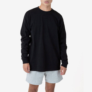 เสื้อยืดแขนยาวสำหรับผู้ชายเสื้อยืดสีทึบทึบแขนยาวแบบสั่งตัดใหม่ออกแบบได้ตามที่ต้องการ - Product Image 1