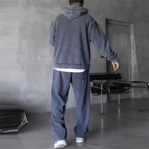 Ensemble de sweat à capuche et pantalon de survêtement imprimés bouffants personnalisés 500 Gsm pullover survêtements pour hommes ensembles 2 pièces - Product Image 3