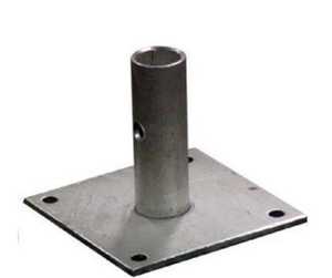 Accessoire d'échafaudage de Jack de Base de vis réglable en acier robuste Q235 pour les pièces d'échafaudage d'échelle de construction d'entrepôt - Product Image 1