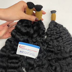 Cheveux humains vietnamiens 100% naturels, couleur noire, double trame, bouclés et volumineux, fournisseur de qualité supérieure - Product Image 1