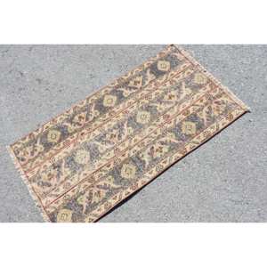 ขนแกะสไตล์วินเทจ19x34ฟุตพรมสไตล์ตุรกีมีสีเบจสีน้ำตาลพร้อมแผ่นรองยางและเทคนิคการ3D ที่เป็นเอกลักษณ์ - Product Image 2