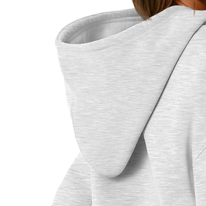 Activités hivernales de plein air Streetwear décontracté Chiffres à épaules tombantes Respirant Eco-friendly Hoodies Knitted Hoodie For Women's - Product Image 5