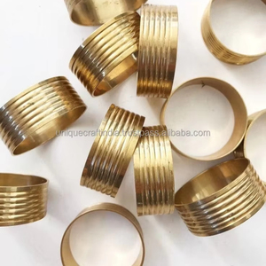 Porte-serviettes de restaurant Rond de serviette en laiton fait à la main de la meilleure qualité Porte-anneau de serviette en laiton de forme ronde à un prix abordable par UCI - Product Image 1