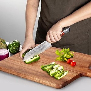 El mejor juego de tabla para picar queso de cocina, tabla de cortar de madera gruesa con mango y herramientas para queso, Apto para lavavajillas ecológico - Product Image 5