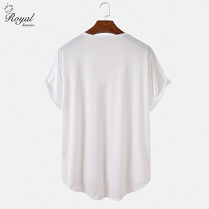 เสื้อยืดโอเวอร์ไซส์คุณภาพสูง เนื้อผ้าหนา พิมพ์ลาย ปักลาย สั่งทำได้ ผ้าคอตตอน 100% เสื้อยืดผู้ชาย - Product Image 2