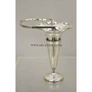 Trompeta de flores de lujo de metal de gran tamaño de primera calidad, jarrones de flores de mesa de diseño único clásico por ARC EXPORT - Product Image 2