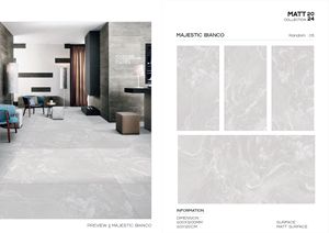 Azulejos de porcelana de Grado Superior Jupiter Crema 600x1200 600x600 tamaños superficie mate baldosas de mármol antibacteriano para construcción India - Product Image 5