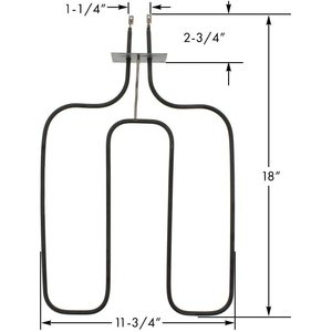 Élément de cuisson électrique ERP WB44X173 en fer et acier inoxydable pour four, usage domestique, extérieur et automobile - Product Image 5