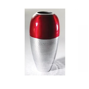 Handmade Decorative Aluminum Flower <b>Vase</b> Home Hotel Party Decoration Use Silver Plated Finishing Metal Flower <b>Vases</b> - Product Image 1