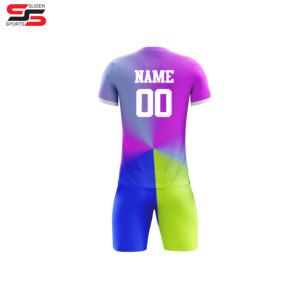 Dernier design de haute qualité pour maillots de football ensemble d'équipe complet personnalisé OEM ensemble de maillots de football respirant pour jeunes garçons - Product Image 4