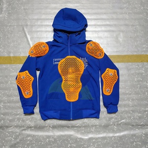 Custom Logo Print Men's Softshell <b>Racing</b> <b>Jackets</b> Breathable Waterproof Windbreaker for Motorcycle <b>Jackets</b> Blue Color - Product Image 3