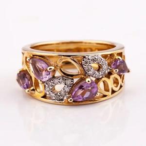 ราคาที่เหมาะสมแหวน R-8249เงินเครื่องประดับสำหรับผู้หญิงแหวนหมั้นแหวนเพชรแท้จากผู้ผลิตประเทศไทย - Product Image 2