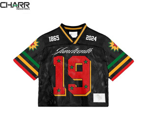 เสื้อกีฬาตาข่ายโพลีเอสเตอร์ Boxy เสื้อฟุตบอลแบบระเหิด - Product Image 5