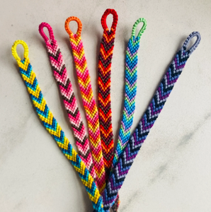 Friendship <b>Bracelet</b> or <b>Anklet</b> Chevron - Colorful - String - Trendy - *CUSTOMIZABLE* - Product Image 1
