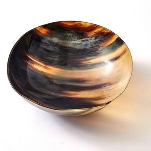 100% Real Buffalo Cow Horn Salad <b>Bowl</b> <b>Large</b> Dinnerware for Serving Food and <b>Pasta</b> Polished Party Kitchenware Tools - Product Image 2