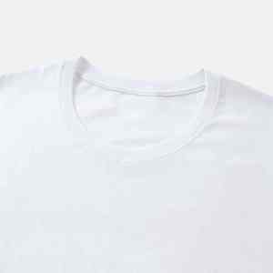 เสื้อยืดลำลองผู้ชาย ผ้าฝ้าย 100% ทรงหลวม โอเวอร์ไซส์ เนื้อผ้าหนา รับสกรีนโลโก้ สตรีทแวร์ เสื้อยืดผู้ชายพิมพ์ลายสวย - Product Image 5