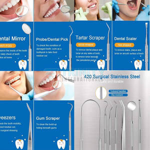 Détartreur de chirurgie dentaire Kits de détartrage de haute qualité Kits de détartrage en acier inoxydable Meilleur prix pour la vente en ligne - Product Image 5