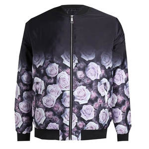 Nouveau blouson aviateur coupe-vent en satin de polyester pour hommes, manteaux décontractés à col montant avec logo avant réversible - Product Image 2