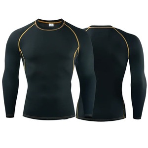 Camiseta Rashguard de manga larga de compresión Unisex, Camiseta ajustada de secado rápido para gimnasio, Fitness, estampado sublimado para hombres y mujeres para correr - Product Image 4
