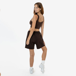 Nouveau Logo d'impression personnalisé pour femmes à la mode 100% coton éponge française qualité de luxe personnalisé Gym Sweat Cargo Shorts - Product Image 3