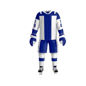 Los más vendidos de alta calidad profesional cómodo transpirable logotipo personalizado conjuntos de hockey sobre hielo uniforme profesional a precio OEM al por mayor - Product Image 5