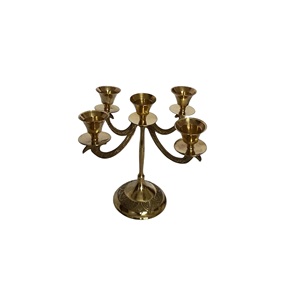 5 Arm Metal <b>Candlestick</b> Holder Elegant Multi Arm Candle Stand for Home Decor - Product Image 1