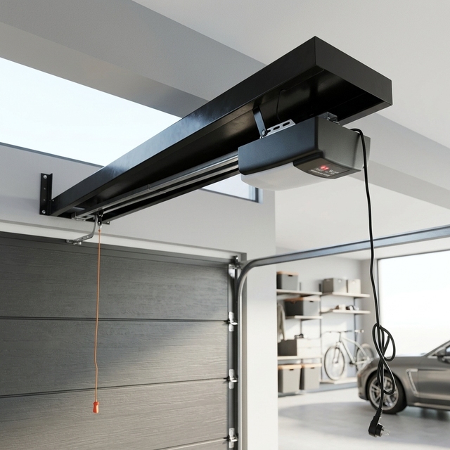 CE Certified High-Performance Modern DC Motor Garage Door Opener Steel Construction 5-Year Warranty Sturdy Safe for Villa Use