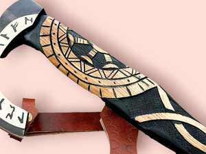 Mejor venta 2025 hacha vikinga de mango largo regular, hacha de batalla, personalización de división vikinga aceptada OEM MOQ 10 piezas - Product Image 4