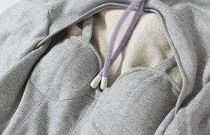 Pull-over à capuche en polaire pour femmes à la mode personnalisée-Respirant Écologique Taille Plus - Product Image 6