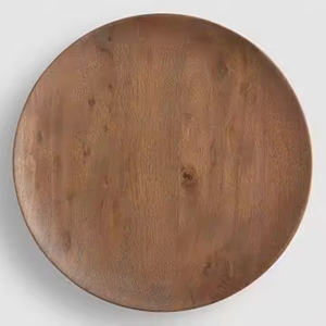 Assiettes de service en bois écologiques élégantes et durables Vaisselle polie de qualité supérieure pour les repas de luxe à la maison par l'artisanat en croissant - Product Image 3