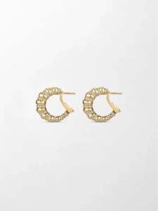 Boucles d'oreilles créoles élégantes en or jaune 14 carats avec diamants ronds de 1,27 ct G-H VS cultivés en laboratoire – Style minimaliste et affirmé pour le quotidien - Product Image 2