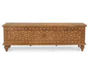 ชั้นวางทีวีไม้จริง ดีไซน์ทันสมัย แข็งแรง ทนทาน ผลิตด้วยมือ เหมาะสำหรับห้องนั่งเล่น ห้องนอน โรงแรม และอพาร์ทเมนต์สไตล์ฟาร์มเฮาส์ - Product Image 3