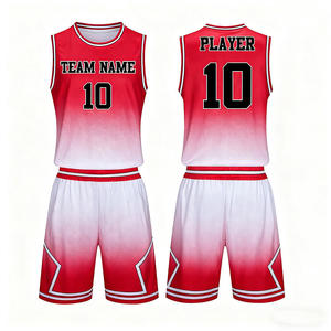 Uniformes de Baloncesto de Poliéster de Alta Calidad al por Mayor, Conjuntos Personalizados Transpirables, Reversibles, de Secado Rápido y Antibacterianos para Adultos - Product Image 1