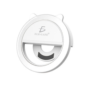 Rechargeable LED Light <b>Ring</b> Selfie <b>Clip</b> for Mobile Phones Made of Durable Plastic - Product Image 3