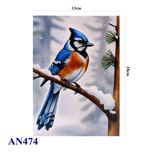 Tarjeta Pop-Up de Invierno con Diseño de Azulejos Azules, Personalizada, Hecha a Mano, Papel de Arte, Impresión Offset Navideña, Estilo Romántico, Superventas - Product Image 6