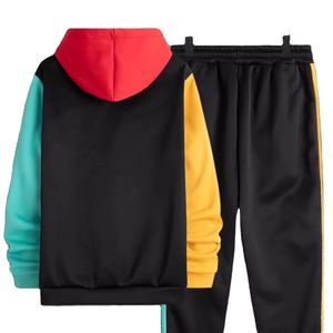 2024ชุดวิ่งผ้าฟลีซระบายอากาศได้ดีชุดออกกำลังกายผ้าคอตตอนมีฮู้ดไซส์ใหญ่พิเศษชุดวอร์มสำหรับผู้ชายพิมพ์โลโก้ได้ตามต้องการ - Product Image 1