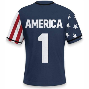 Vente en gros personnalisé Polyester équipe USA jeunesse Vintage maille broderie pour hommes sublimation Baseball Jersey - Product Image 2
