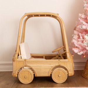 Voiture à pédales en rotin pour enfants, approvisionnement direct usine, meilleur prix, voitures porteurs d'intérieur pour bébés, personnalisation acceptée - Product Image 5