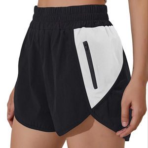 Pantalones cortos de calidad Pantalones cortos para correr para mujer Bolsillo de cintura alta Entrenamiento deportivo Pantalones cortos atléticos de secado rápido Pantalones al por mayor de secado rápido - Product Image 4