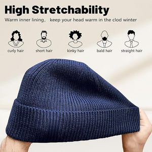 Gorro de punto hecho a mano, calidad superior, ajuste elástico acogedor, moda minimalista moderna para la comodidad del invierno al aire libre - Product Image 3