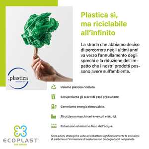 Seau de rangement en plastique Ecoplast pour le recyclage, forme rectangulaire, design à ouverture facile, couvercles flexibles et indéformables, intérieur/extérieur - Product Image 3