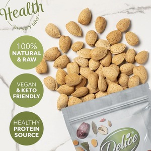 500 g 1 kg 2 kg đóng gói Hạt hạnh nhân California thô với vỏ hạnh nhân thô trong túi chân không số lượng lớn xuất khẩu giá rẻ - Product Image 6